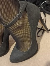 Black high heels for sale  EGHAM