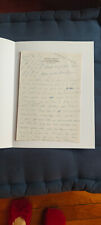 Autograph letter from d'occasion  Expédié en Belgium