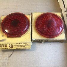 1946-50 WILLYS JEEP AND STATION WAGON LENTES DE LANTERNA TRASEIRA NA CAIXA PAR comprar usado  Enviando para Brazil