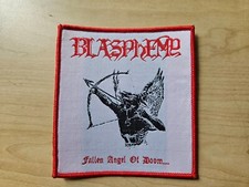 Usado, BLASFÊMIA, ANJO CAÍDO DA DESGRAÇA..., COSTURAR NA BORDA VERMELHA PATCH TECIDO comprar usado  Enviando para Brazil