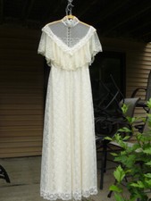 VESTIDO DE NOIVA VINTAGE ESTILO GUNNE SAK RENDA MARFIM TAMANHO 7/8 comprar usado  Enviando para Brazil