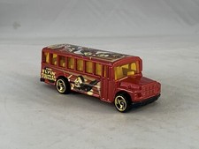 Ônibus escolar Hot Wheels 2002 show lateral vermelho SBs, usado comprar usado  Enviando para Brazil