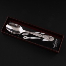Colher infantil de prata esterlina Georg Jensen com 2 x pedra da lua. BOA CAIXA. NOVO!, usado comprar usado  Enviando para Brazil