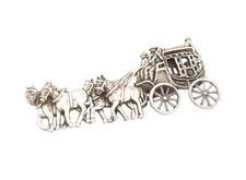 Broche vintage prata esterlina 925 recorte antigo carrinho cavalo real BP11683 comprar usado  Enviando para Brazil