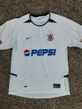 Camiseta masculina grande Brasil Y2K Nike Corinthians Paulista Pepsi Home futebol, usado comprar usado  Enviando para Brazil