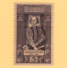 SELO WILLIAM SHAKESPEARE VINTAGE 5c HAMLET DRAMATURGO POETA ESCRITOR 1964 POSTAGEM SEM MARCA DE CHARNEIRA, usado comprar usado  Enviando para Brazil