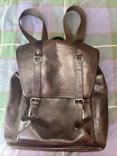 Leather laptop backpack for sale  LEEDS