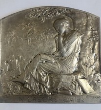 Médaille plaque bronze d'occasion  France