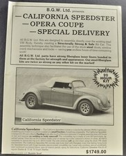1972 volkswagen bgw for sale  Olympia