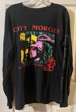 Camiseta Bottom of The Barrel City Morgue US Tour preta manga longa (L), usado comprar usado  Enviando para Brazil