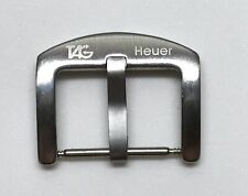 NOVA fivela de aço sólido prata preta 20 mm para pulseira Tag Heuer. comprar usado  Enviando para Brazil