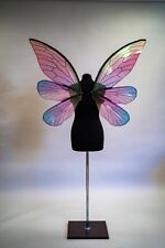 Fantasia de asas de fada rosa para cosplay adulto elfo borboleta Halloween iridescente comprar usado  Enviando para Brazil