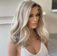Peruca feminina Balayage cinza loira destaques 13x4 renda frontal cabelo humano Remy comprar usado  Enviando para Brazil