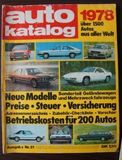 Autokatalog 1978 ausgabe gebraucht kaufen  Engelsbrand