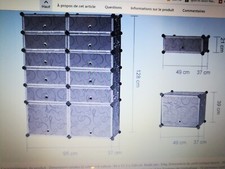 Meuble modulaire penderie d'occasion  Angers-
