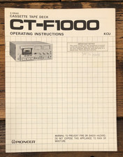 Usado, Manual de serviço de cassete Pioneer CF-F1000 *original* comprar usado  Enviando para Brazil