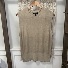 Camiseta Regata Banana Republic Maverick Tan Eliza Mistura de Linho Muscular Tamanho Grande comprar usado  Enviando para Brazil