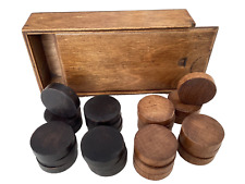 Antique treen draughts for sale  CHEADLE