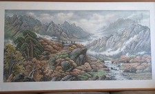 Framed chinese watercolor for sale  Fountain