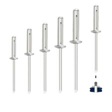 Usado, Rebites triplos rebites Bulbex rebites divididos de alumínio macio 3,2 mm 4 mm 4,8 mm 6,4 mm comprar usado  Enviando para Brazil