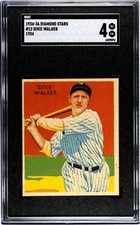 1934-36 Diamond Stars #12 Dixie Walker 1934, SGC 4 comprar usado  Enviando para Brazil