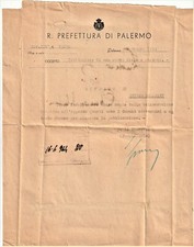 R.prefettura palermo 6.6.44 usato  Italia