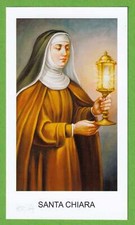 Usado, Santino Holy Card Image Pieuse  Heiligenbild   Santa Chiara comprar usado  Enviando para Brazil