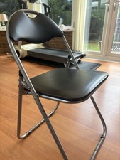 Folding chair black for sale  ROCHDALE