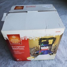 Boneco de neve inflável Home Accents Natal iluminado 7 pés de altura usado comprar usado  Enviando para Brazil