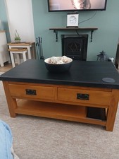 Solid oak coffee for sale  ELLESMERE PORT