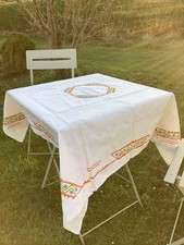 Ancienne grande nappe d'occasion  Quimper