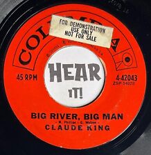 Country Bopper 45 CLAUDE KING Big River Big Man / Sweet COLUMBIA demo hear comprar usado  Enviando para Brazil