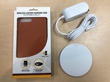 Capa de carregamento de couro sem fio QI + carregador Verizon Qi para iPhone 6+/6S+/7+ , usado comprar usado  Enviando para Brazil