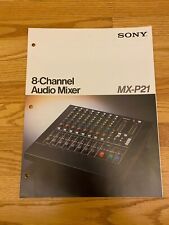 Usado, Sony 8 Channel Audio Mixer MX-P21 Catalog Brohure Advertising Stereo Equipment segunda mano  Embacar hacia Argentina