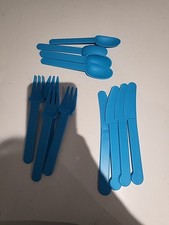 Blue plastic cutlery for sale  BEDWORTH