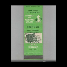 Matchbook cover trucking for sale  Raymond