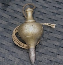 Antique brass plumb for sale  RIPLEY