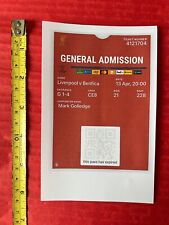 Ticket liverpool benfica for sale  BEACONSFIELD