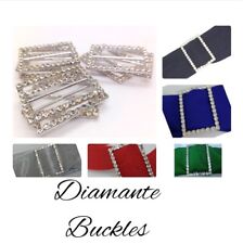 Rhinestone diamante buckles for sale  LEICESTER