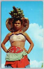 Cartão postal vintage - The Banana Boat Girl - Feminino - Chapéu banana, usado comprar usado  Enviando para Brazil