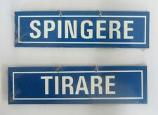 Targhetta segnaletica tirare usato  Morro d'Oro