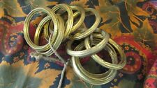 LOT DE 9 anneaux de rideaux curtain rod tip laiton creux  XIXe NAP3 comprar usado  Enviando para Brazil
