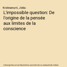 Impossible question rigine gebraucht kaufen  Trebbin