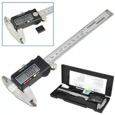 150mm 6" aço inoxidável pinça digital Vernier micrômetro ferramenta eletrônica + caixa comprar usado  Enviando para Brazil