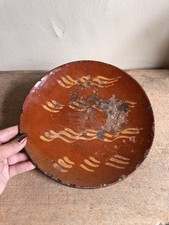 Antique redware plate for sale  Somonauk