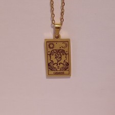 Gemini zodiac pendant for sale  CHESTERFIELD