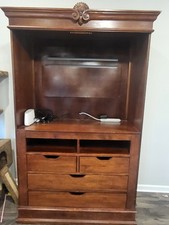 Brown wooden armoire for sale  Ponchatoula