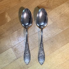 2 colheres de chá arabescas antigas Whiting Mfg Co prata esterlina 7” conjunto de colheres, usado comprar usado  Enviando para Brazil