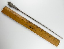 Som/sonda uterina ginecológica médica antiga, provavelmente americana por volta de 1910, usado comprar usado Som/sonda uterina ginecológica médica antiga, provavelmente americana por volta de 1910, usado comprar usado  Enviando para Brazil