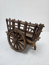 Arte popular antiga carrinho de transporte de madeira/vagão ótima exibição grande 10"×8" comprar usado  Enviando para Brazil